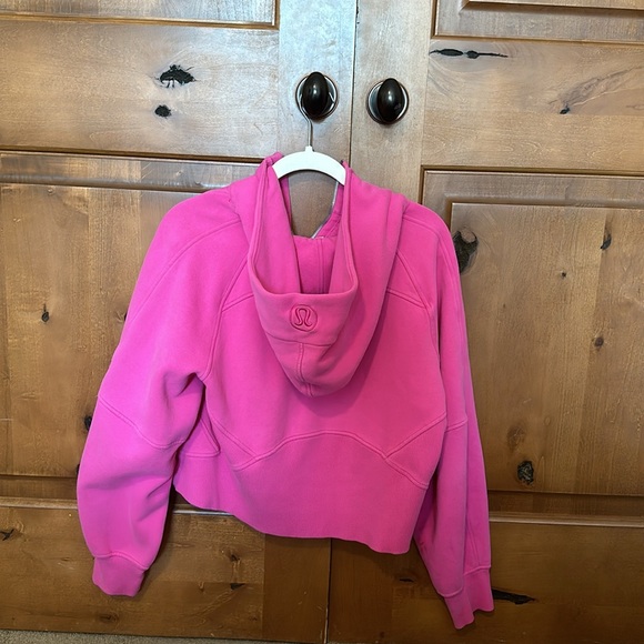 sonic pink oversized scuba full zip - Picture 2 of 3